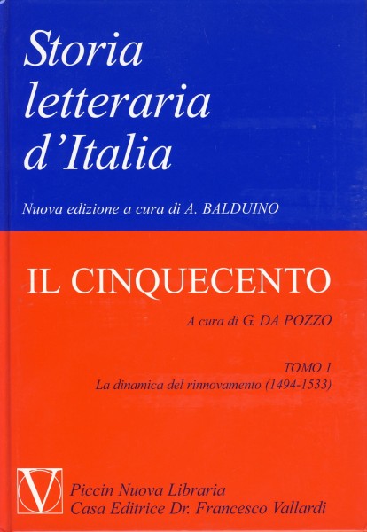 Storia Letteraria d'Italia - Il Cinquecento